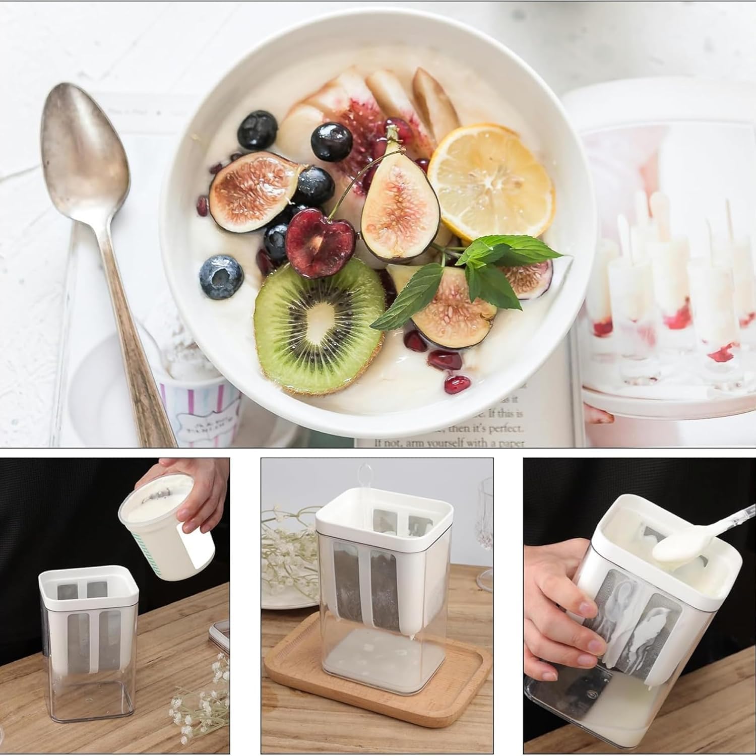 Multifunctional Yogurt Filter With Fine Mesh Strainer