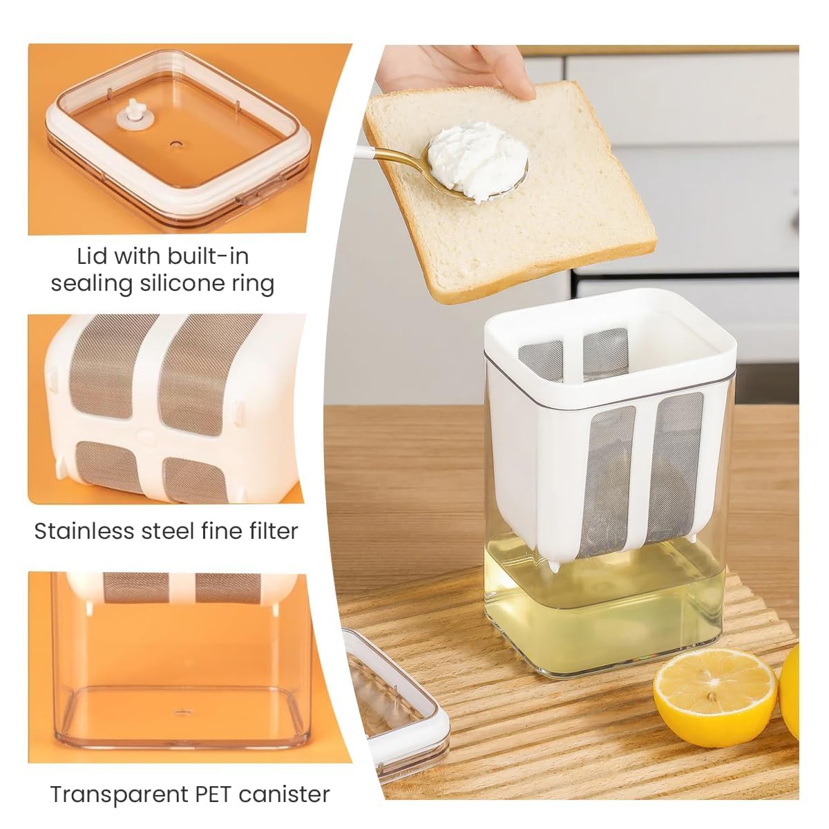 Multifunctional Yogurt Maker With Fine Mesh Strainer