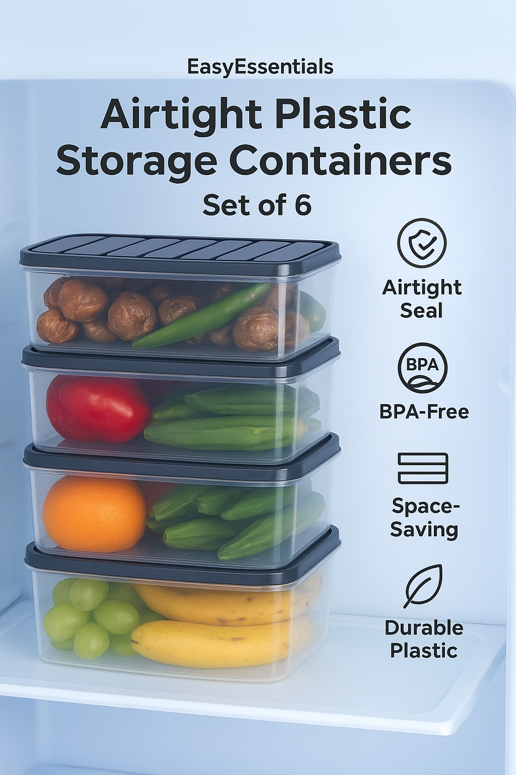 Space-Saving Kitchen Storage Containers
